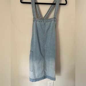 NWT Universal Thread Denim Overall Mini Dress Size L